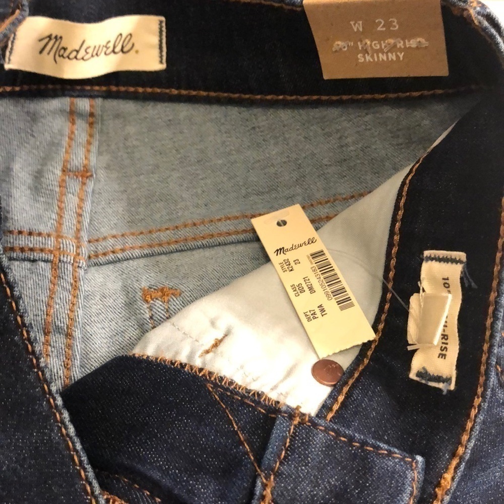 New Madewell 10” High Rise Skinny Jeans - Picture 7 of 7